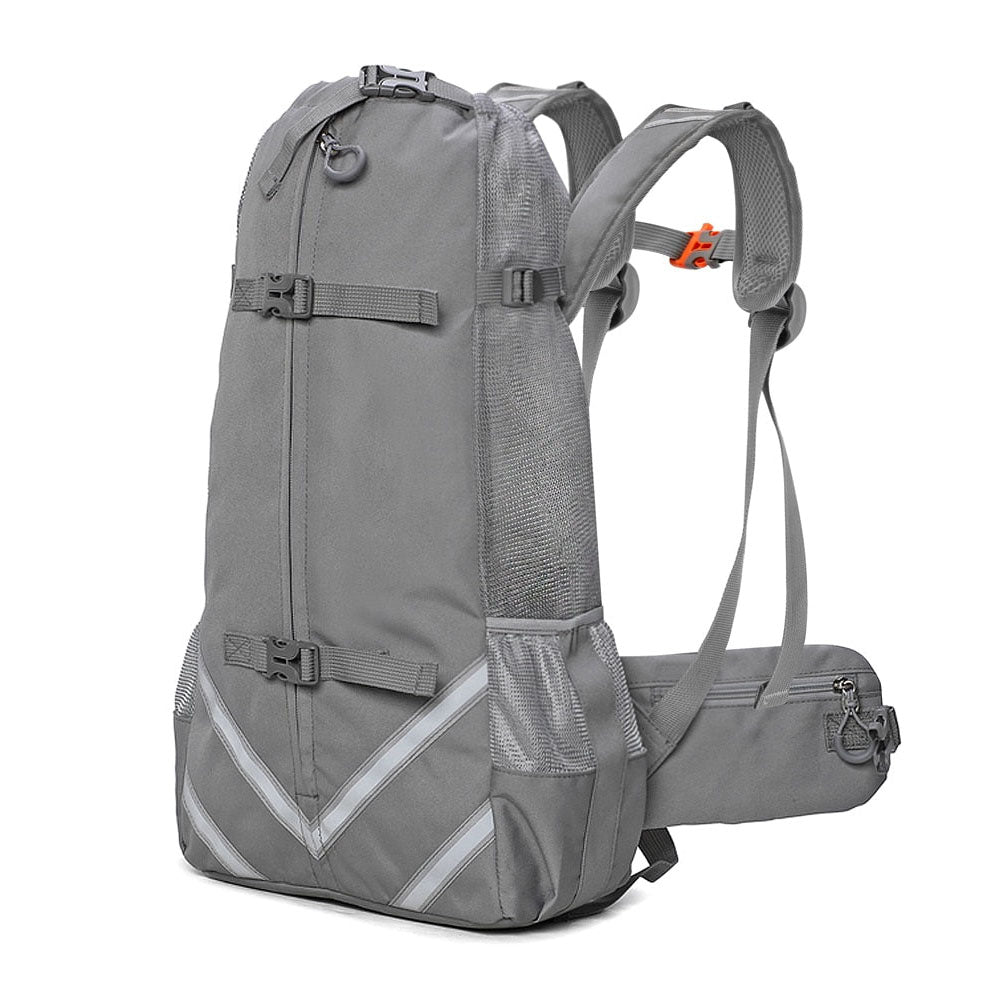 Gray Piggyback-Pack Pro™ - Pet Backpack Carrier on a white background. 