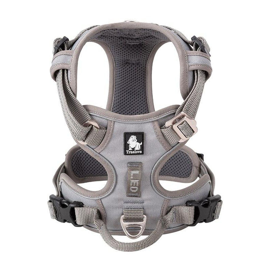 Gray Truelove Pro™ - Dog Harness top view on a white background.