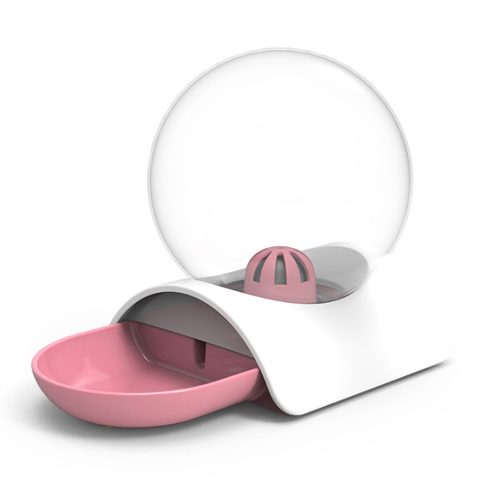 Pink Pawbasin At Home™ - Pet Water Dispenser on a white background.