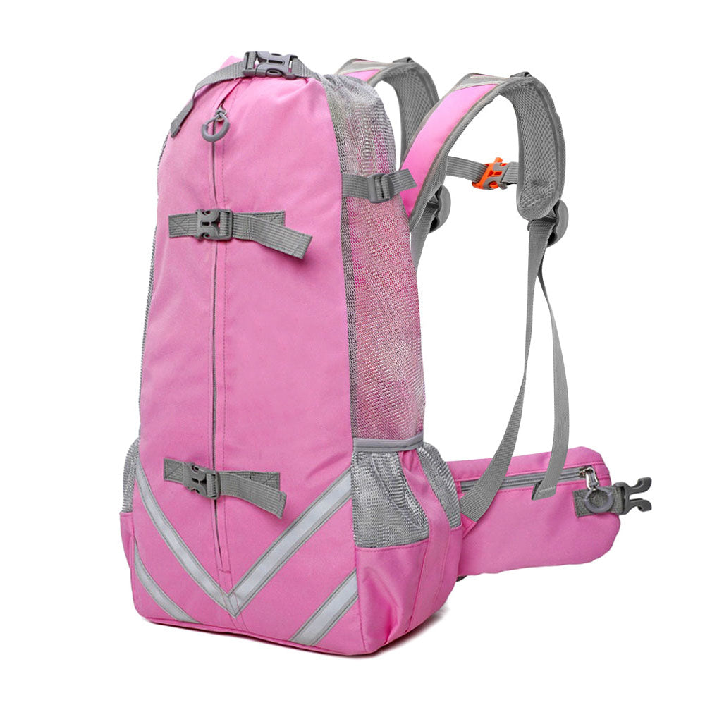 Pink Piggyback-Pack Pro™ - Pet Backpack Carrier on a white background.