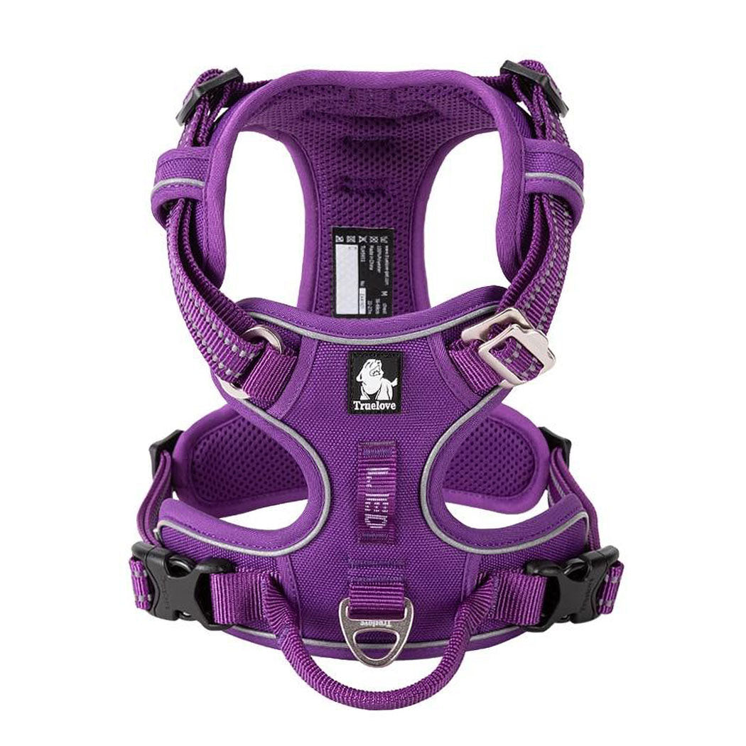 Purple Truelove Pro™ - Dog Harness top view on a white background.
