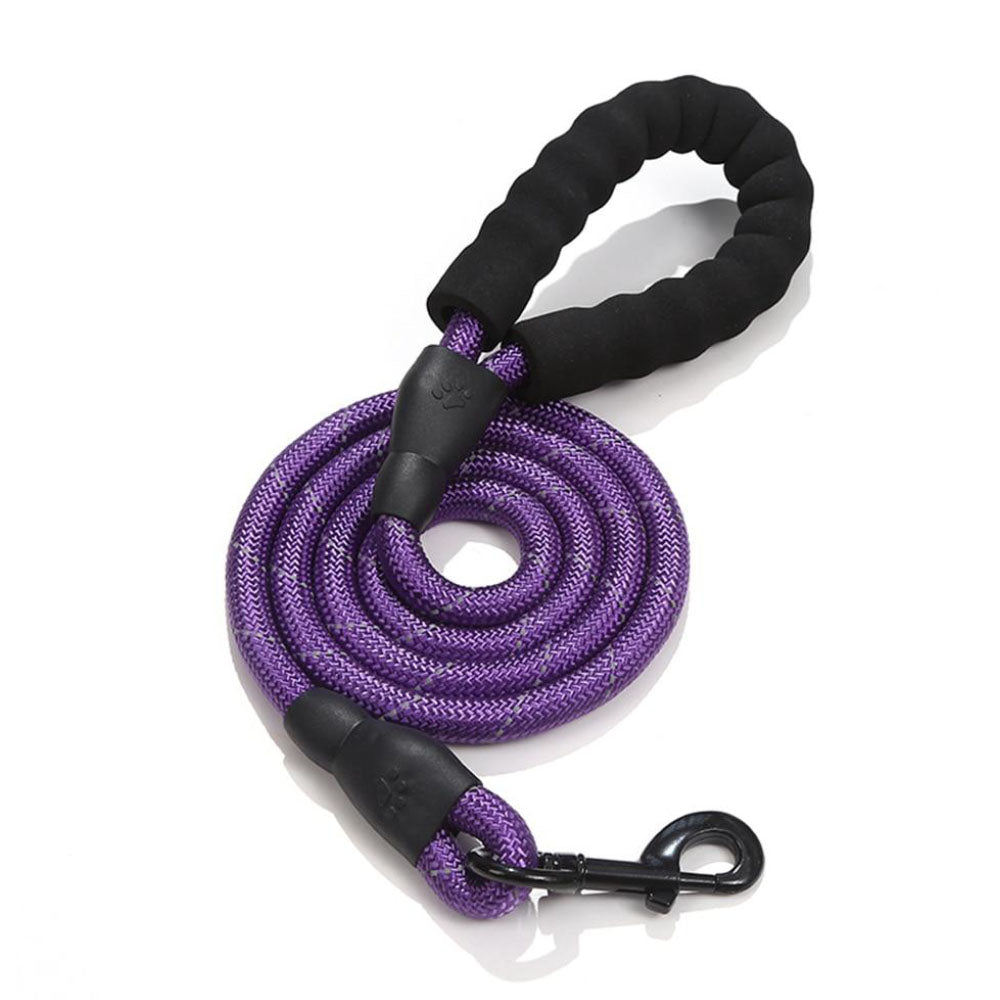 Purple Easy Grip™ - Ergonomic Dog Leash on a white background.
