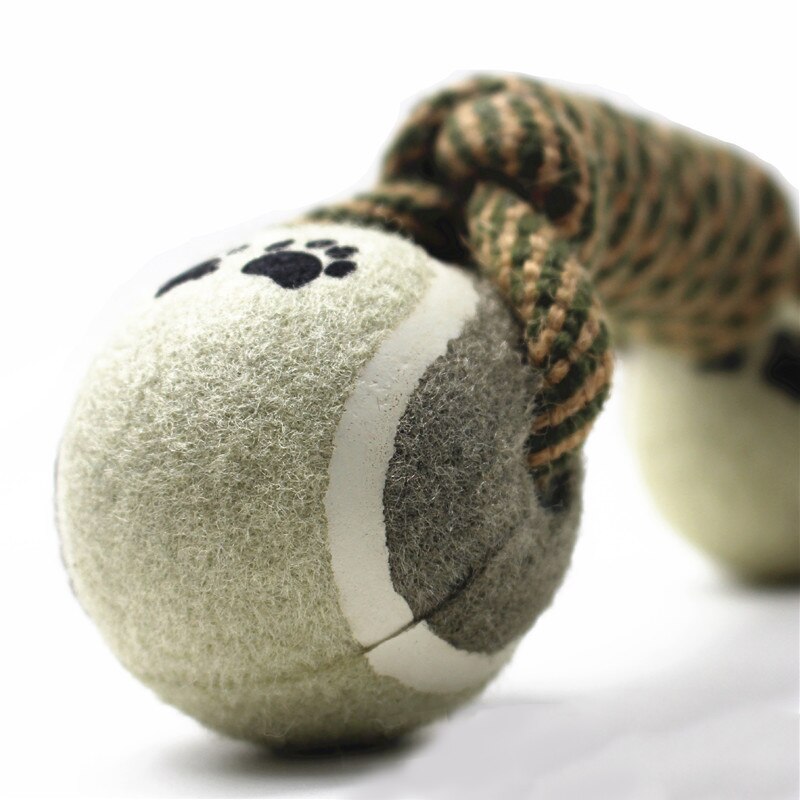 Brown Tennis Chomper - Dog Chew Toy on a white background.