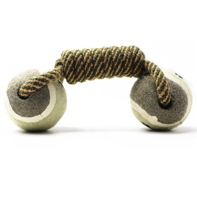 Brown Tennis Chomper - Dog Chew Toy on a white background.