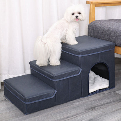 Dog Stairs with Storage & Condo