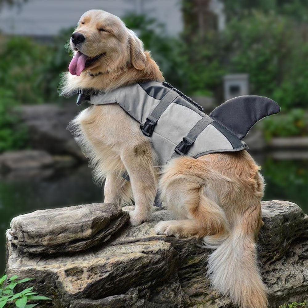Dog Shark Fin Dog Life Preserver Paw Mariner Dog Life Jacket