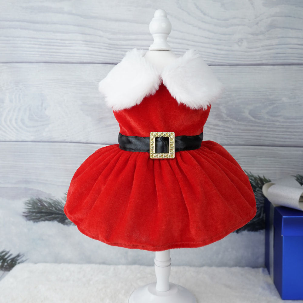christmas puppy dress Christmas Pet Dress
