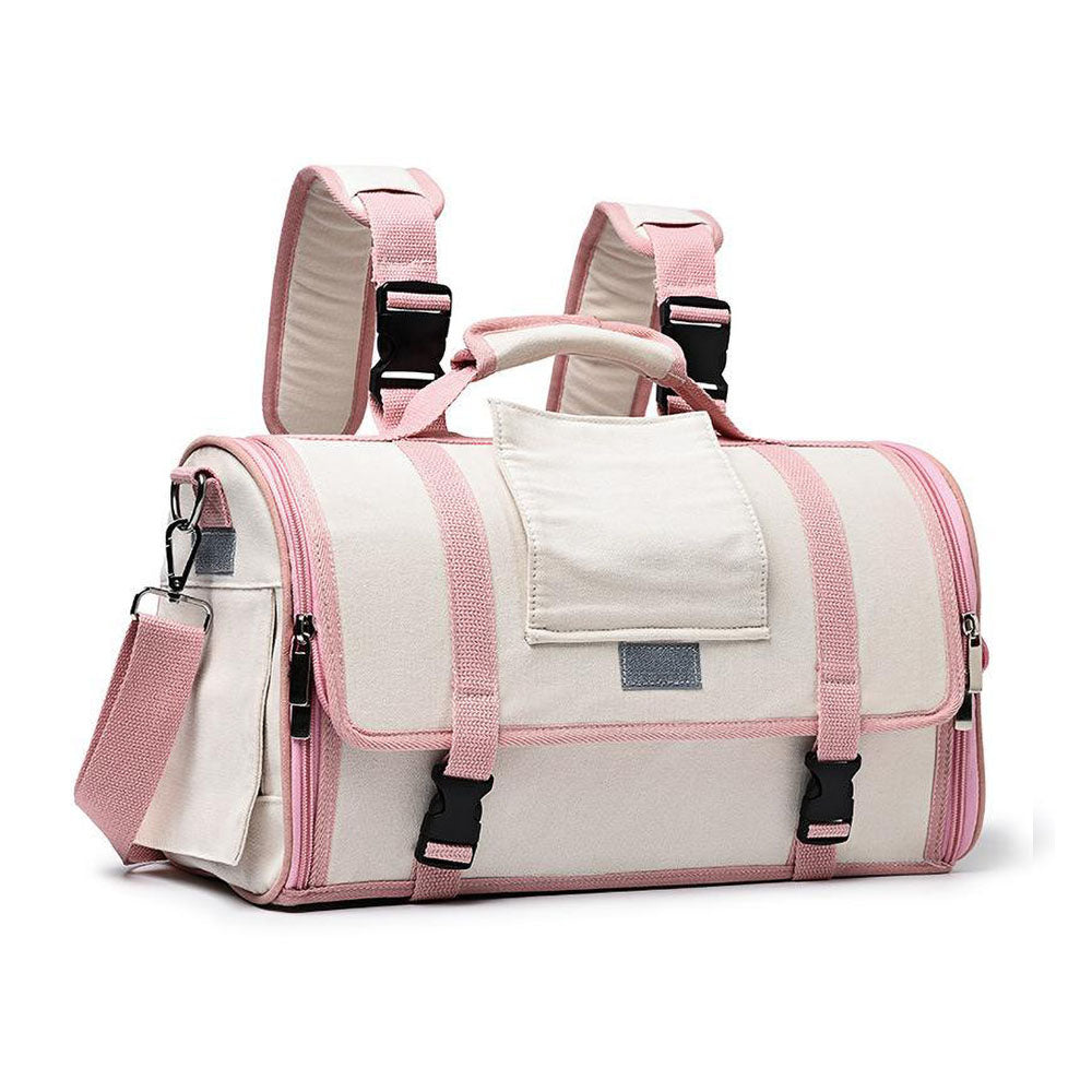 Pink Paw Satchel™ - Pet Handbag Carriers on a white background. 