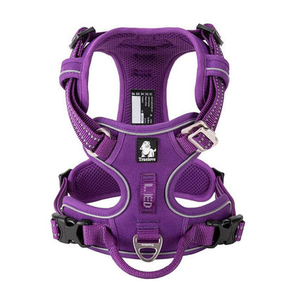 Purple Truelove Pro™ - Dog Harness top view on a white background.