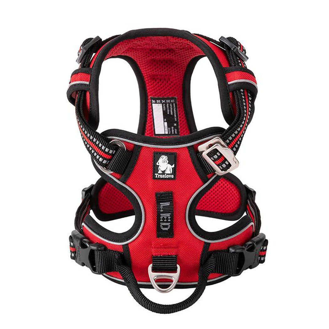 Red Truelove Pro™ - Dog Harness top view on a white background