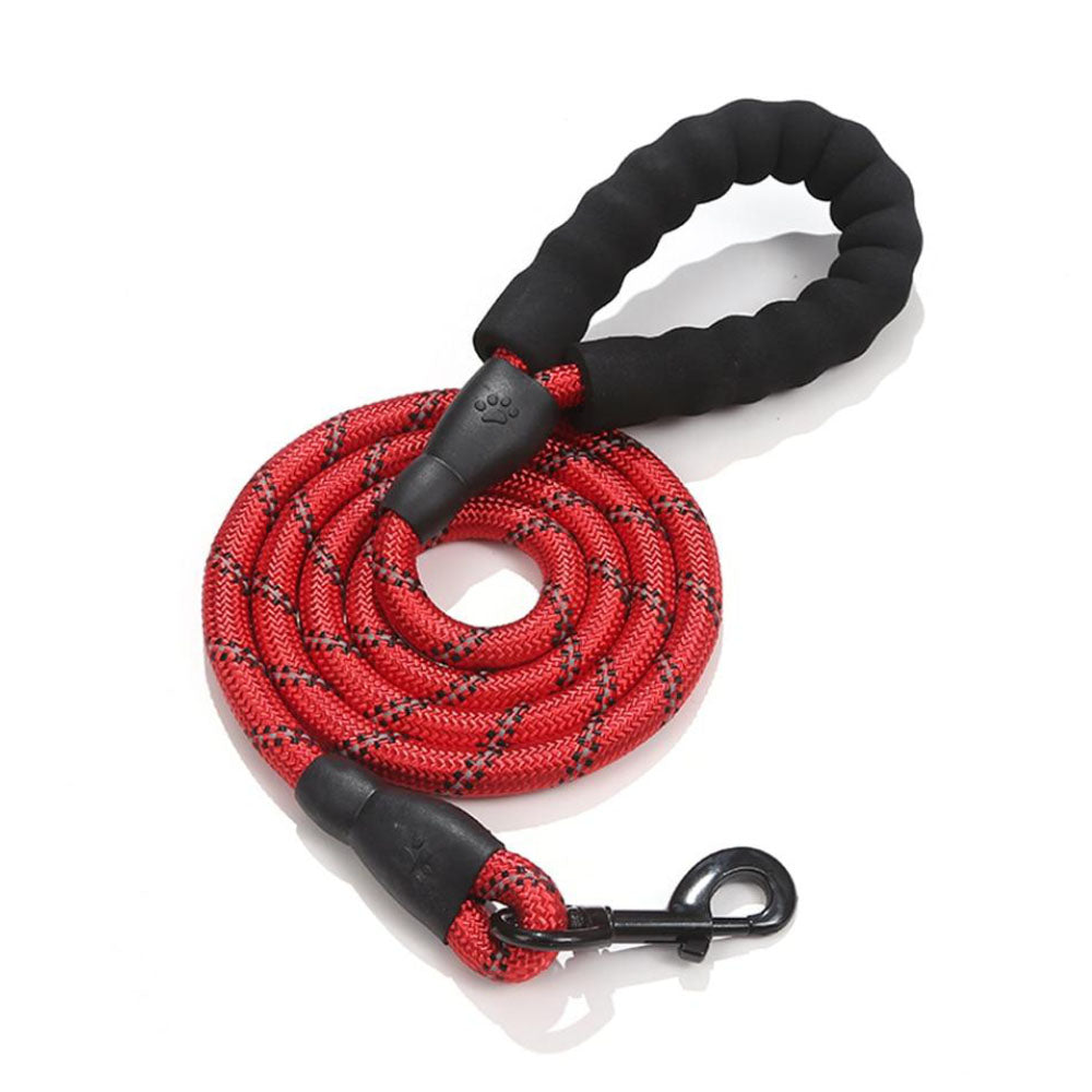 Red Easy Grip™ - Ergonomic Dog Leash on a white background. 