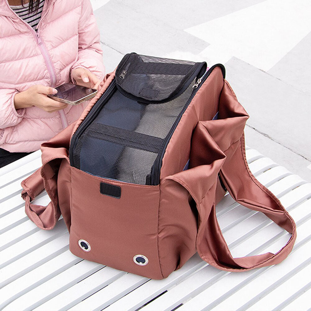 Velvet Snug - Pet Tote Bag Winter Carrier