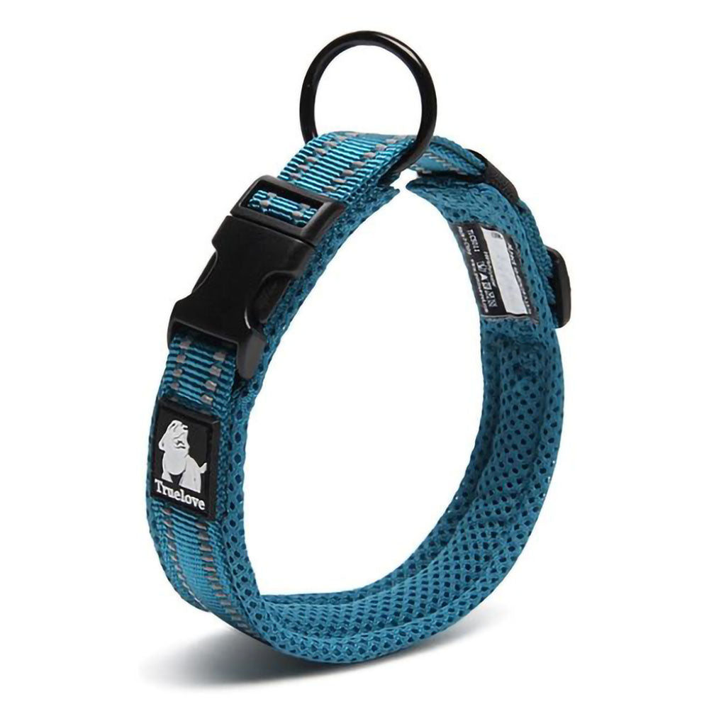 Blue Truelove Anti-Choke™ - Padded Dog Collar on a white background. 